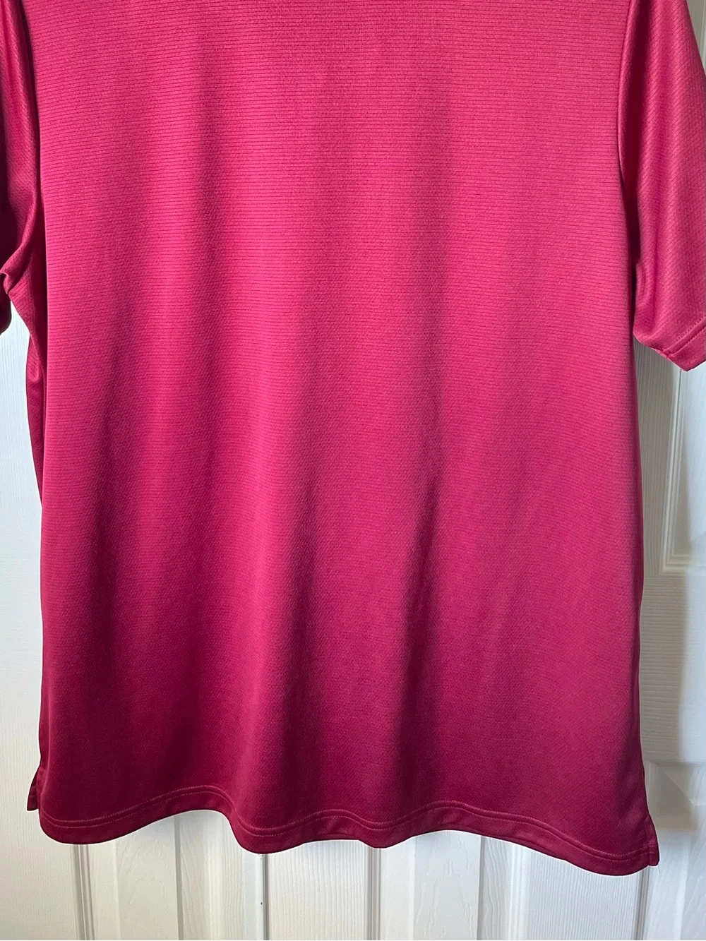 Adidas Men’s Size XL Burgundy Golf Polo Shirt Performance Short Sleeve